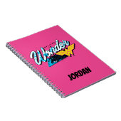 Grafik von Retro 80er "Glaube an Wunder" Notizblock (Rechte Seite)