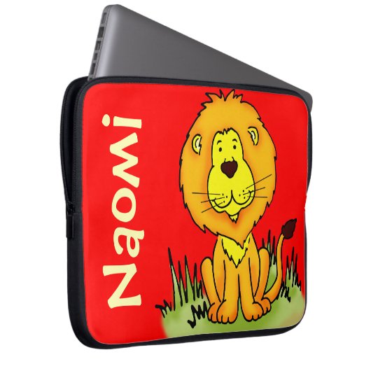 Grafik-Vorname Rot Kinder Notebook-Gehäuse Laptopschutzhülle (Vorne Rechts)