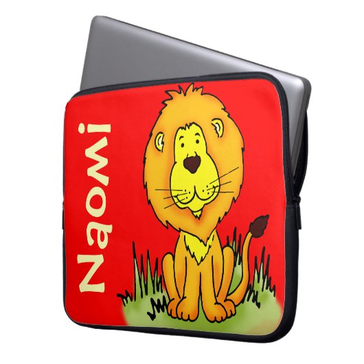 Grafik-Vorname Rot Kinder Notebook-Gehäuse Laptopschutzhülle (Vorderseite Links)