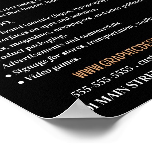 Grafik-Wave-Design, Grafik-Designer-Werbung Poster (Ecke)