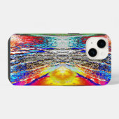 Grafik Waves Beach Design iPhone Gehäuse Hülle (Rückseite (Horizontal))