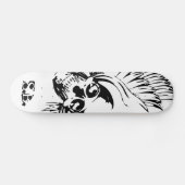 Grafik-Winged Skull Skateboard. Skateboard (Horizontal)