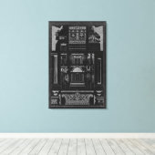 Grafikarchitektur IV Leinwanddruck (Insitu (Holzboden))