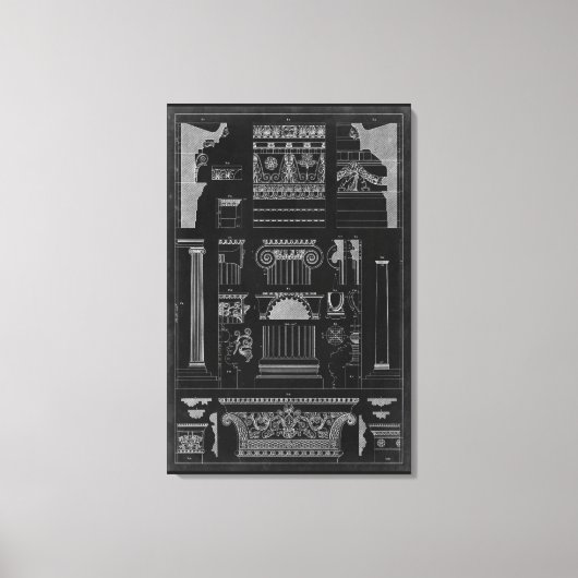 Grafikarchitektur IV Leinwanddruck (Vorderseite)