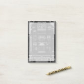 Grafikarchitektur IV Post-it Klebezettel (Auf Schreibtisch)