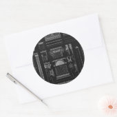 Grafikarchitektur IV Runder Aufkleber (Umschlag)