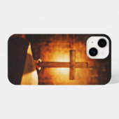 Grafikbibel Kreuzung Christlich iPhone Hülle (Rückseite (Horizontal))