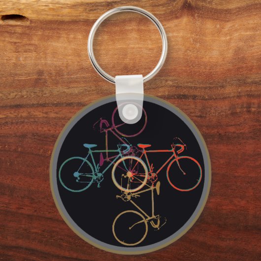 Grafikbikes - Radfahren Schlüsselanhänger (Vorderseite)