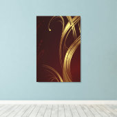 Grafikdesign 3 überzogene Canvas Leinwanddruck (Insitu (Holzboden))
