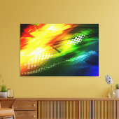 Grafikdesign 8 überzogene Canvas Leinwanddruck (Insitu (Wohnzimmer))