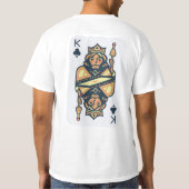 Grafikdesign auf Männerhemden T-Shirt (Rückseite)