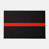 Grafikdesign auf Symbolischer Thin Red Line Fußmatte (Vorderseite)