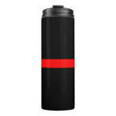 Grafikdesign auf Symbolischer Thin Red Line Thermosbecher (Vorderseite)