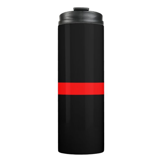 Grafikdesign auf Symbolischer Thin Red Line Thermosbecher (Vorderseite)