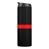 Grafikdesign auf Symbolischer Thin Red Line Thermosbecher (Nach rechts gedreht)