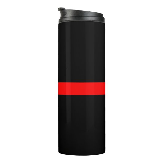 Grafikdesign auf Symbolischer Thin Red Line Thermosbecher (Nach rechts gedreht)