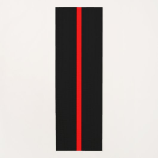 Grafikdesign auf Symbolischer Thin Red Line Yogamatte (Vorderseite)