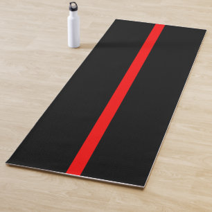 Grafikdesign auf Symbolischer Thin Red Line Yogamatte