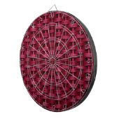 Grafikdesign aus roter Weide Dartscheibe (Vorderseite rechts)