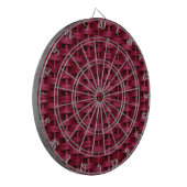 Grafikdesign aus roter Weide Dartscheibe (Vorderseite Links)