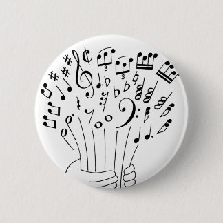 Grafikdesign: Blumen der musikalischen Anmerkungen Button