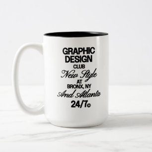 Grafikdesign-Club Zweifarbige Tasse