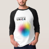 Grafikdesign CMYK Printing YMCA Joke T-Shirt (Vorderseite)