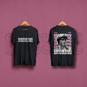 Grafikdesign David Sculpture Smoking Streetwear T-Shirt