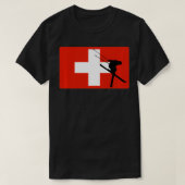 Grafikdesign der Skipiste T-Shirt (Design vorne)