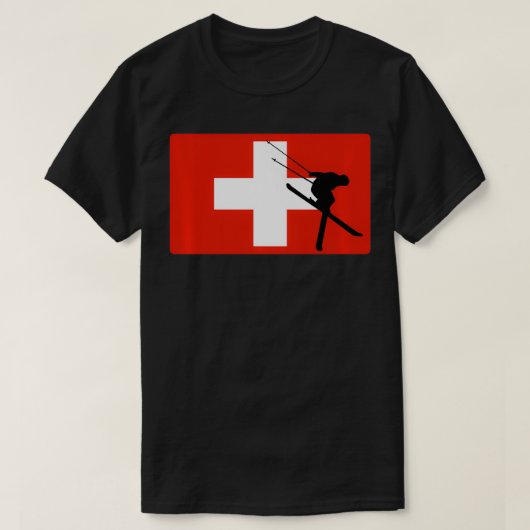 Grafikdesign der Skipiste T-Shirt (Design vorne)