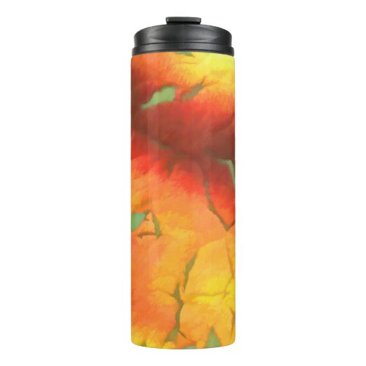 Grafikdesign digitale Hintergrundtextur farbig Thermosbecher (Vorderseite)
