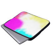 Grafikdesign digitaler Weichzeichner Textur Laptopschutzhülle (Vorne Knopf)