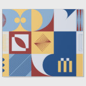 Grafikdesign eines digitalen Kunstwerks mit einfac Geschenkpapier (Flach)