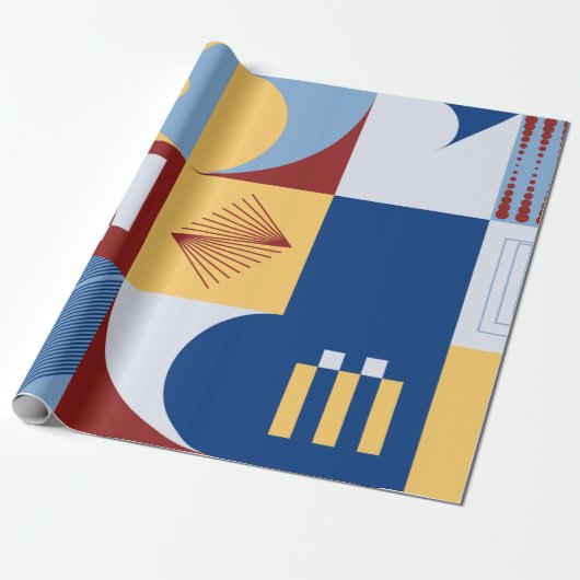 Grafikdesign eines digitalen Kunstwerks mit einfac Geschenkpapier (Ungerollt)