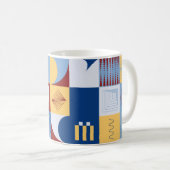 Grafikdesign eines digitalen Kunstwerks mit einfac Kaffeetasse (VorderseiteRechts)