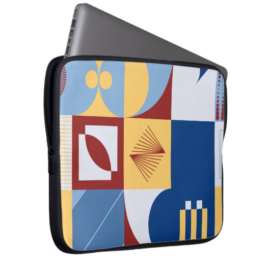 Grafikdesign eines digitalen Kunstwerks mit einfac Laptopschutzhülle (Vorne Rechts)