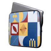 Grafikdesign eines digitalen Kunstwerks mit einfac Laptopschutzhülle (Vorderseite Links)