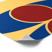 Grafikdesign eines digitalen Kunstwerks mit einfac Poster (Ecke)