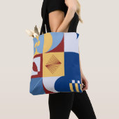 Grafikdesign eines digitalen Kunstwerks mit einfac Tasche (Von Nahem)