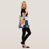 Grafikdesign eines digitalen Kunstwerks mit einfac Tasche (Am Model)