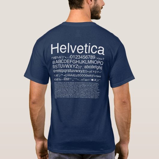 Grafikdesign_Helvetica_02 T-Shirt (Rückseite)