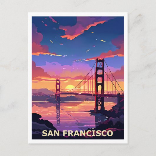 Grafikdesign in San Francisco Postkarte (Vorderseite)