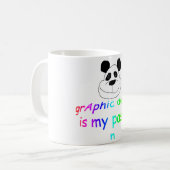 Grafikdesign ist meine Passion-Tasse Kaffeetasse (Vorderseite Links)