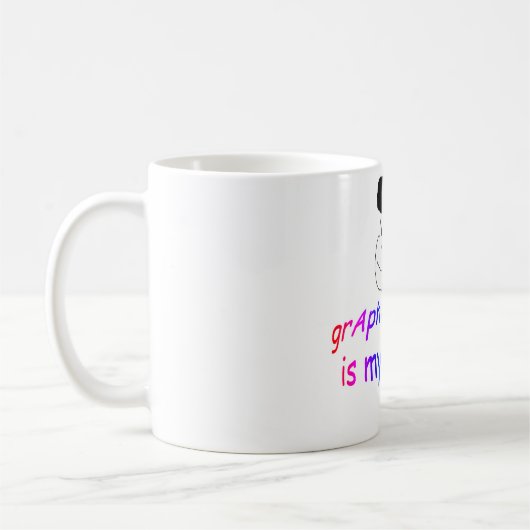 Grafikdesign ist meine Passion-Tasse Kaffeetasse (Links)