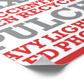 "Grafikdesign ist" Poster (Ecke)