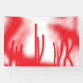 Grafikdesign mit fett rotem und orangefarbenem Des Banner (Horizontal)