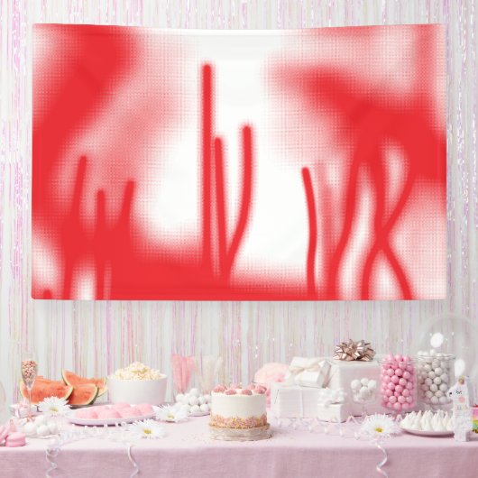 Grafikdesign mit fett rotem und orangefarbenem Des Banner (Party)