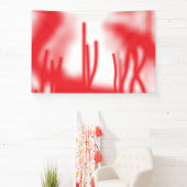 Grafikdesign mit fett rotem und orangefarbenem Des Banner (InSitu)