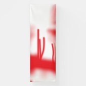 Grafikdesign mit fett rotem und orangefarbenem Des Banner (Vertikal)