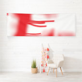Grafikdesign mit fett rotem und orangefarbenem Des Banner (Insitu)